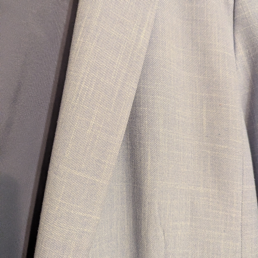 Ann Taylor Notched One Button Blazer - Light Blue (Wisteria) - Picture 3 of 7